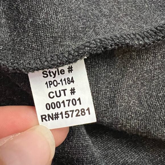 Mizzen Main Sweater Mens XXL Proflex Quarter Zip Gray Shirt Long Sleeve - Picture 6 of 9